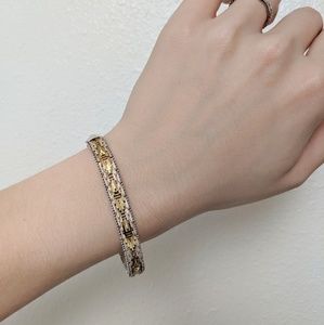 Vintage sterling silver bracelet made in Italy